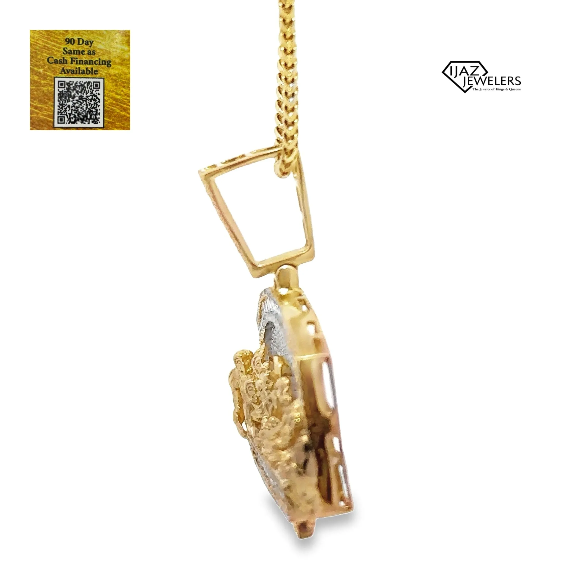 10K Gold 1.38 CTW Diamond Last Supper Charm