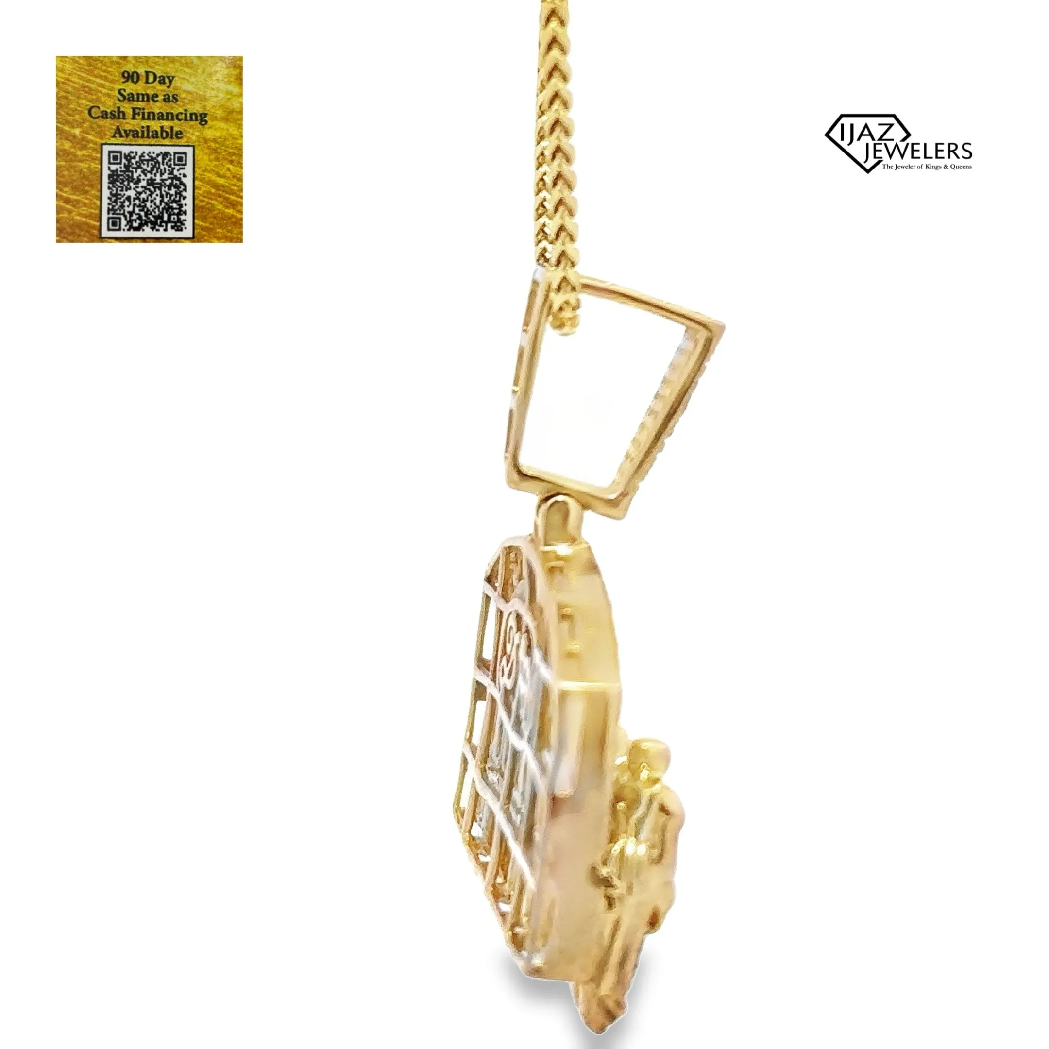 10K Gold 1.38 CTW Diamond Last Supper Charm