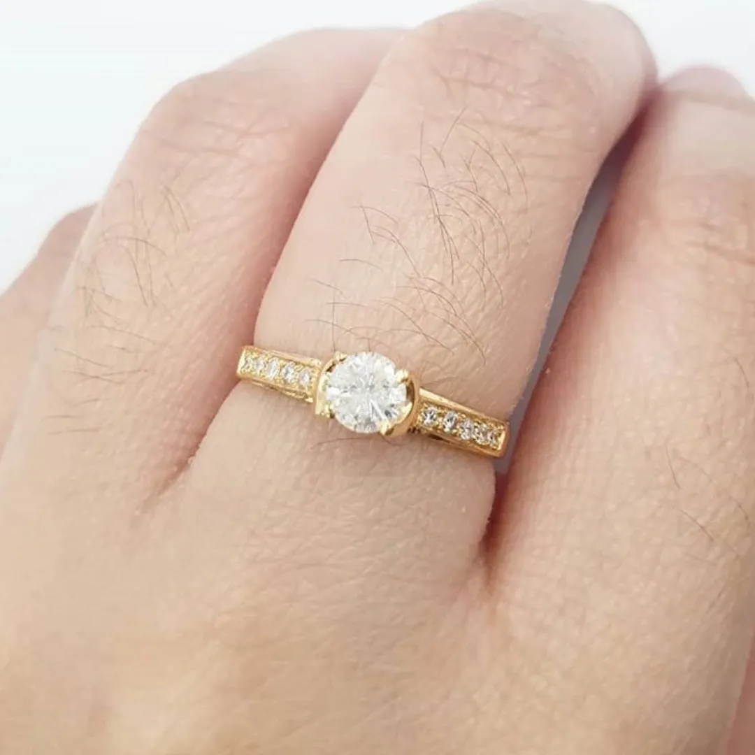 .25ct Diamond Engagement Ring, Women's Ring, Anniversary Gift, Birthday Gift, Graduation Gift, GIft to self