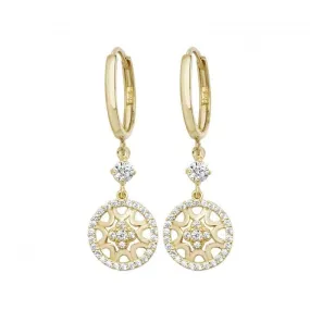 9CT Yellow Gold Drop Earrings ER1107