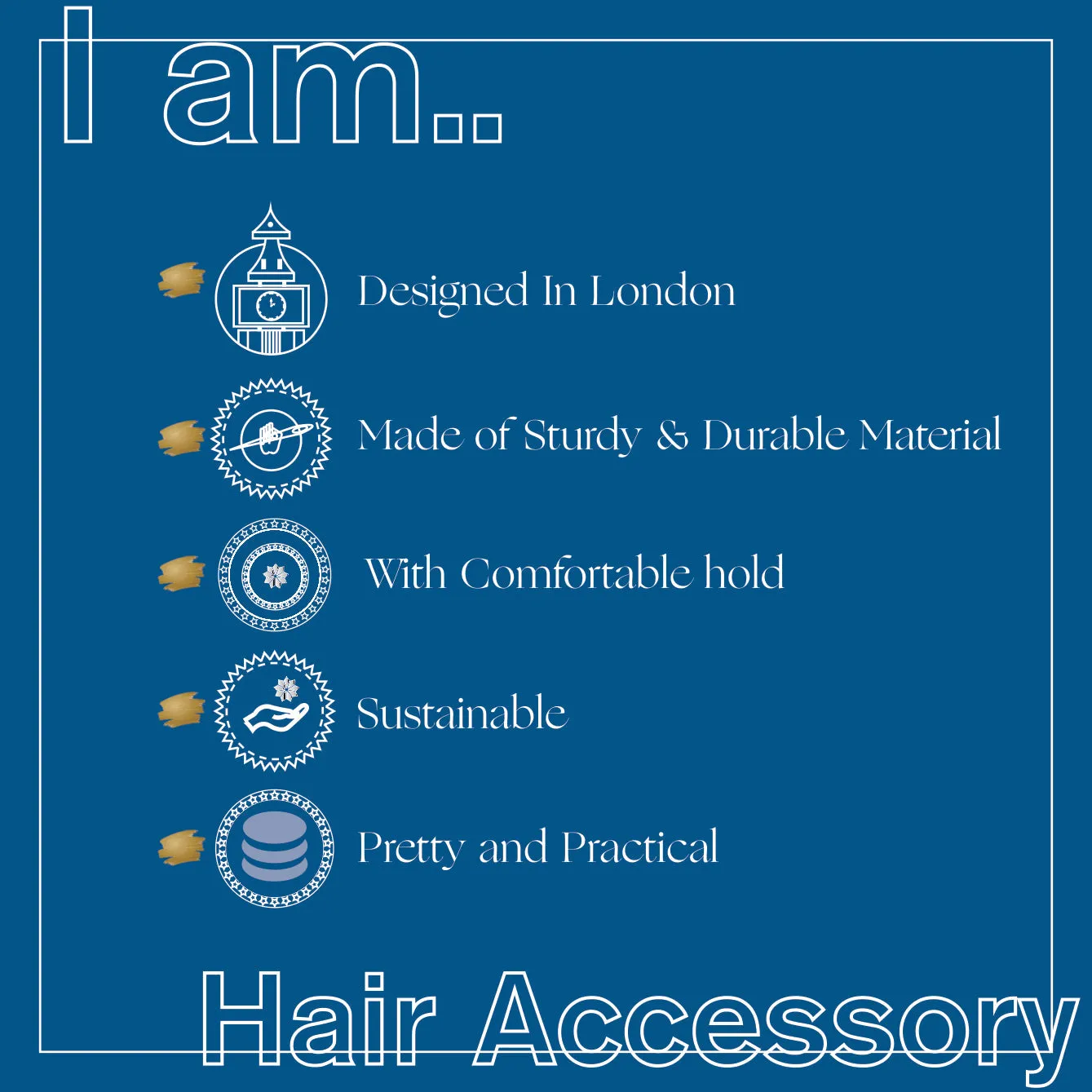 Accessorize London Women's Multi Two-Tone Claw Clip