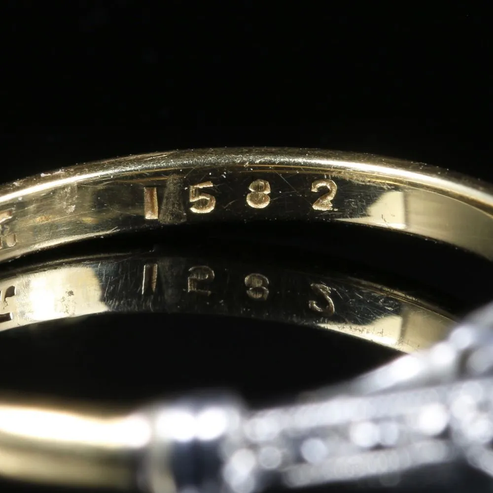 Antique Edwardian Heart Diamond Engagement Ring Circa 1915