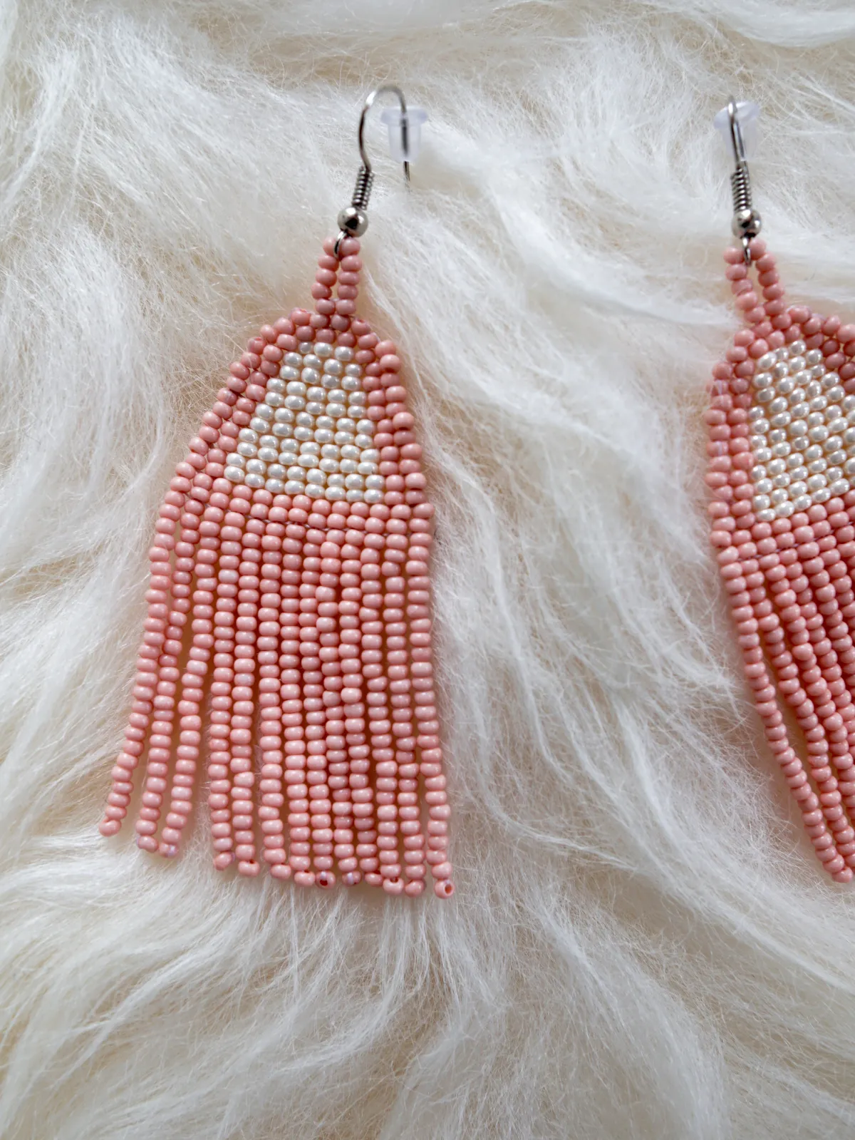 Beaded Fringe Earrings In Campaña