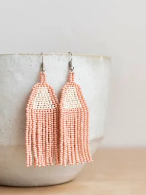 Beaded Fringe Earrings In Campaña