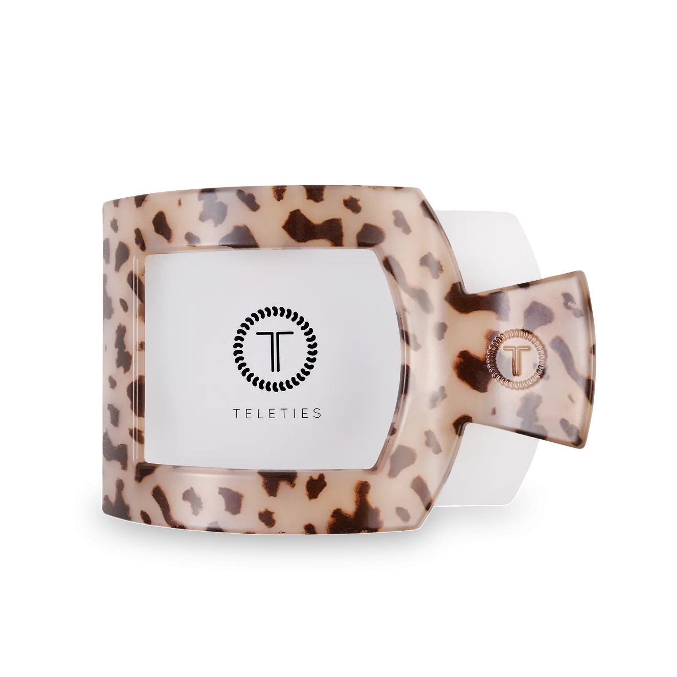 Blonde Tortoise Flat Square Clip