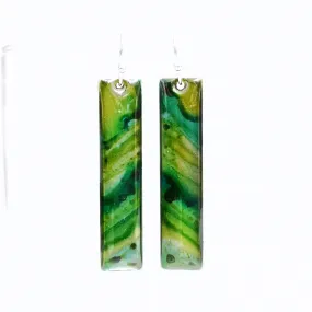 Canopy - long drop earrings with sterling silver earring hooks
