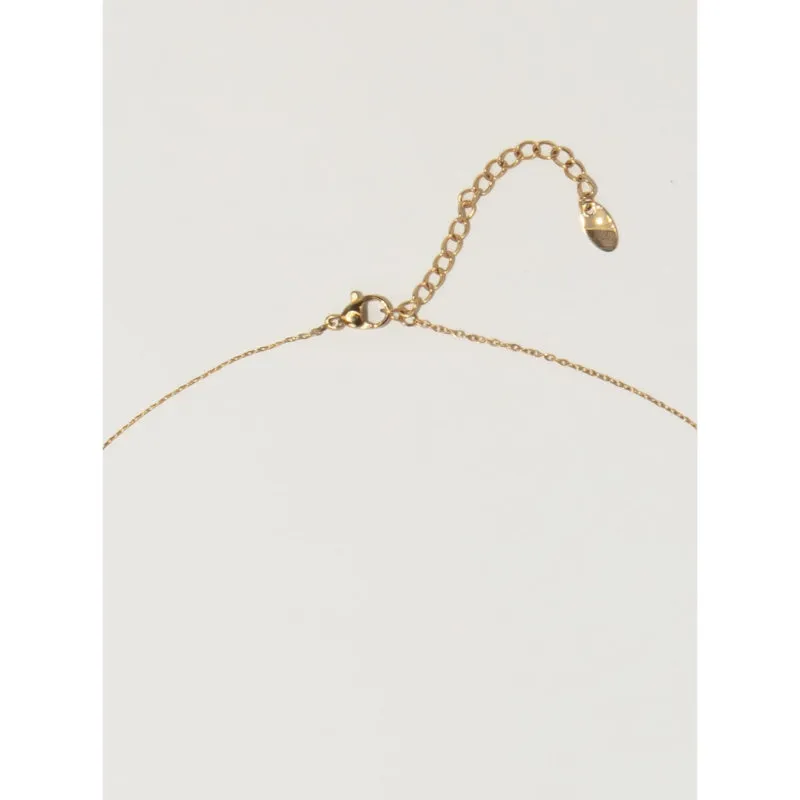 Cordate Shape Stone Pendant Necklace