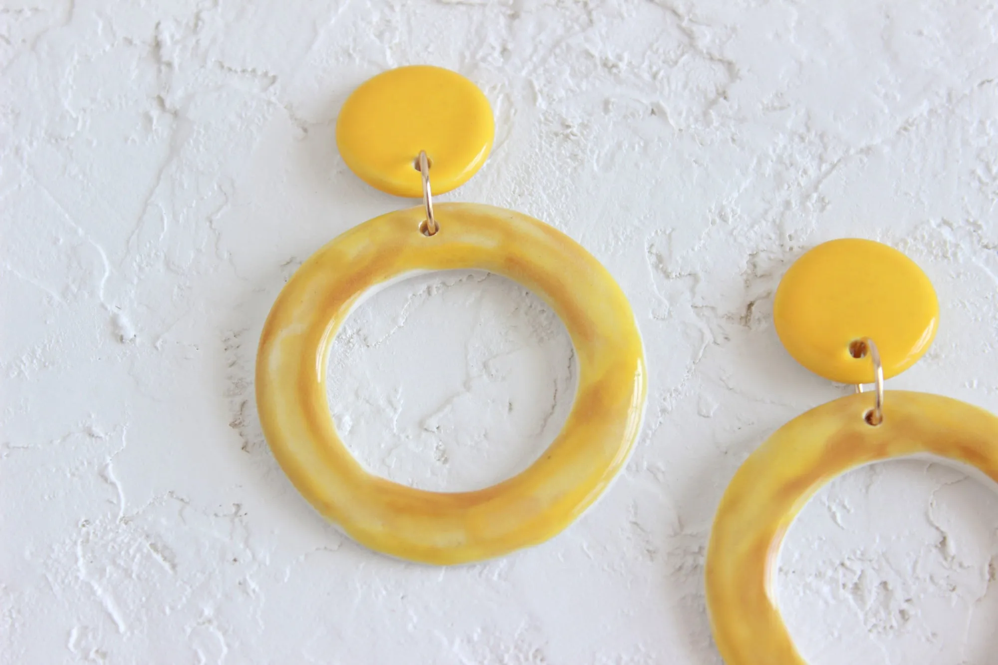 Cutout Abstract Statement Earrings
