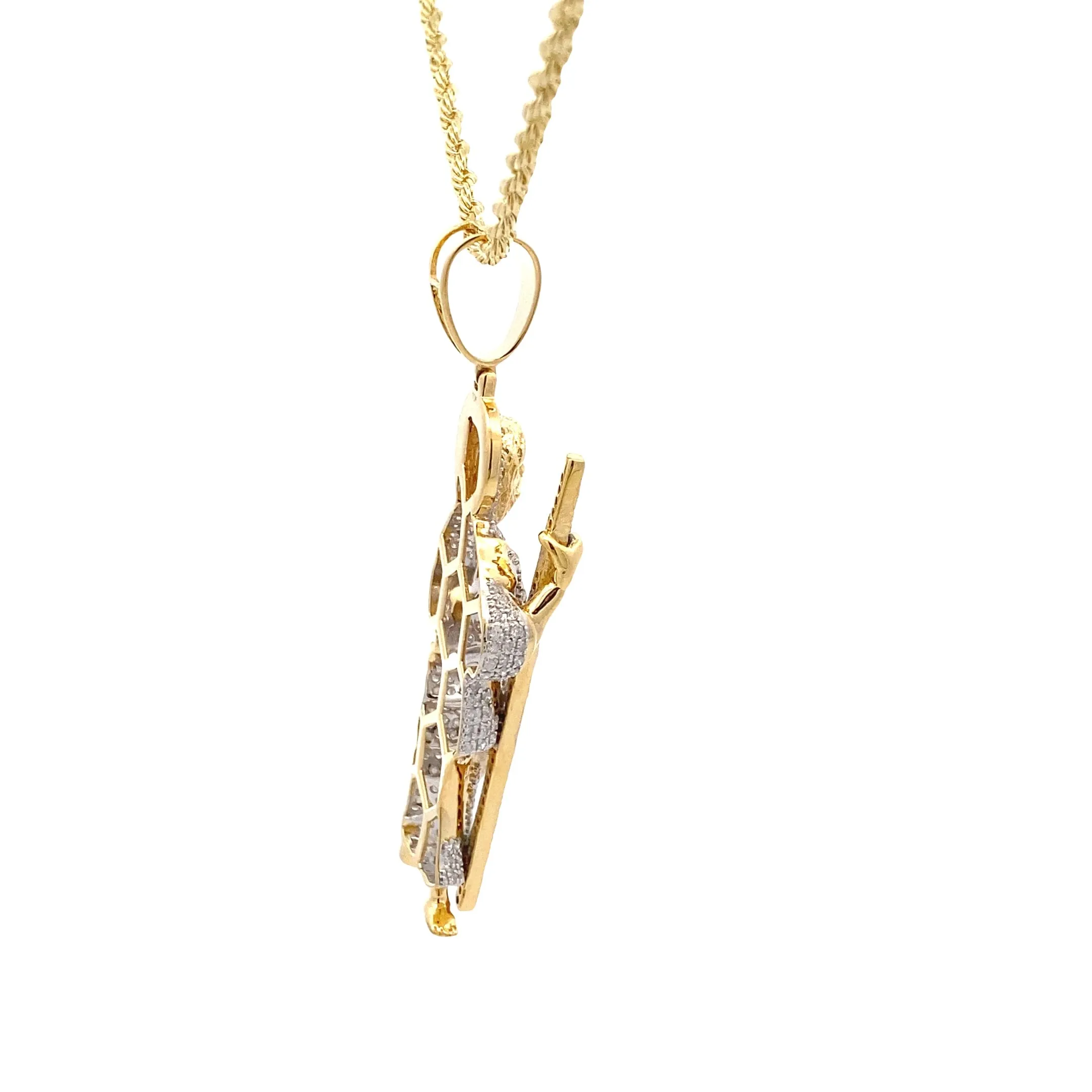 Diamond 1.03Ctw Saint Jude Pendant