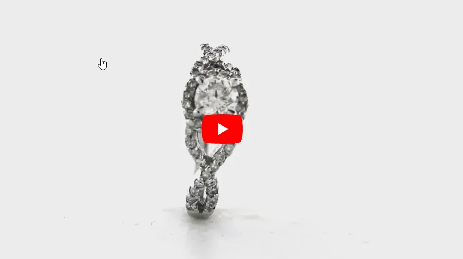 Diamond Engagement Ring 0.77 ct tw 14K White Gold DENG031