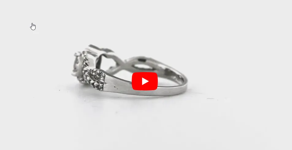 Diamond Engagement Ring 0.77 ct tw 14K White Gold DENG031