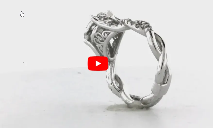 DIAMOND ENGAGEMENT RING 0.82 CT TW 14K WHITE GOLD DENG068