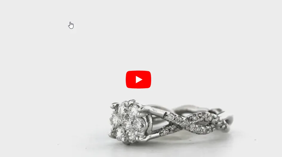 DIAMOND ENGAGEMENT RING 0.82 CT TW 14K WHITE GOLD DENG068