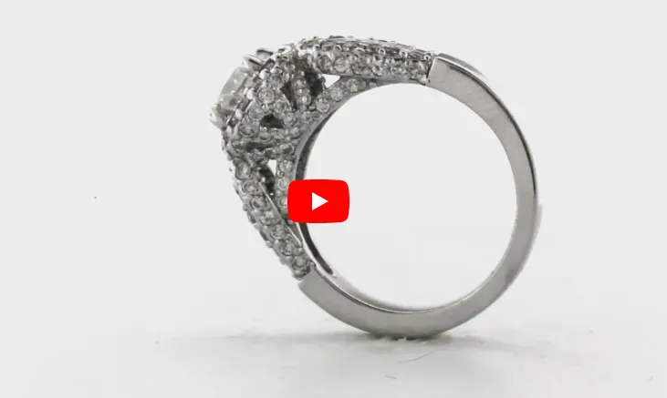 Diamond Engagement Ring 2.19 ct tw 14K White Gold DENG039
