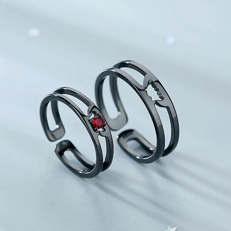 Dracula And Bride Couple Rings