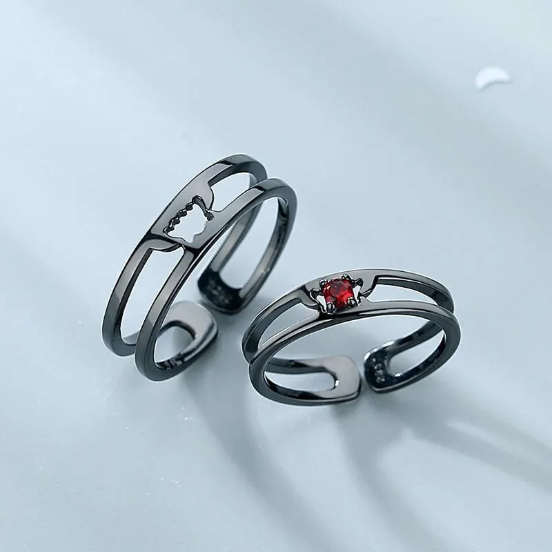 Dracula And Bride Couple Rings