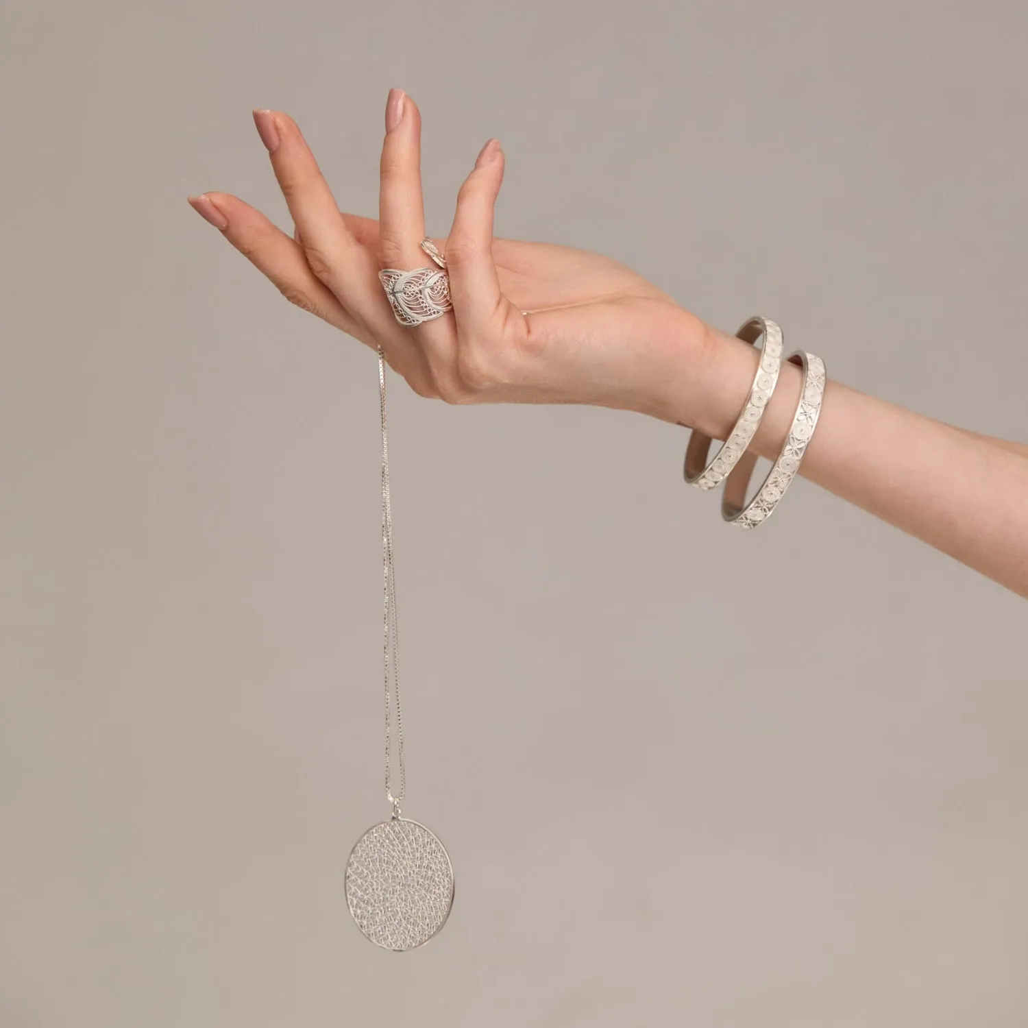 EDITH SILVER RING FILIGREE