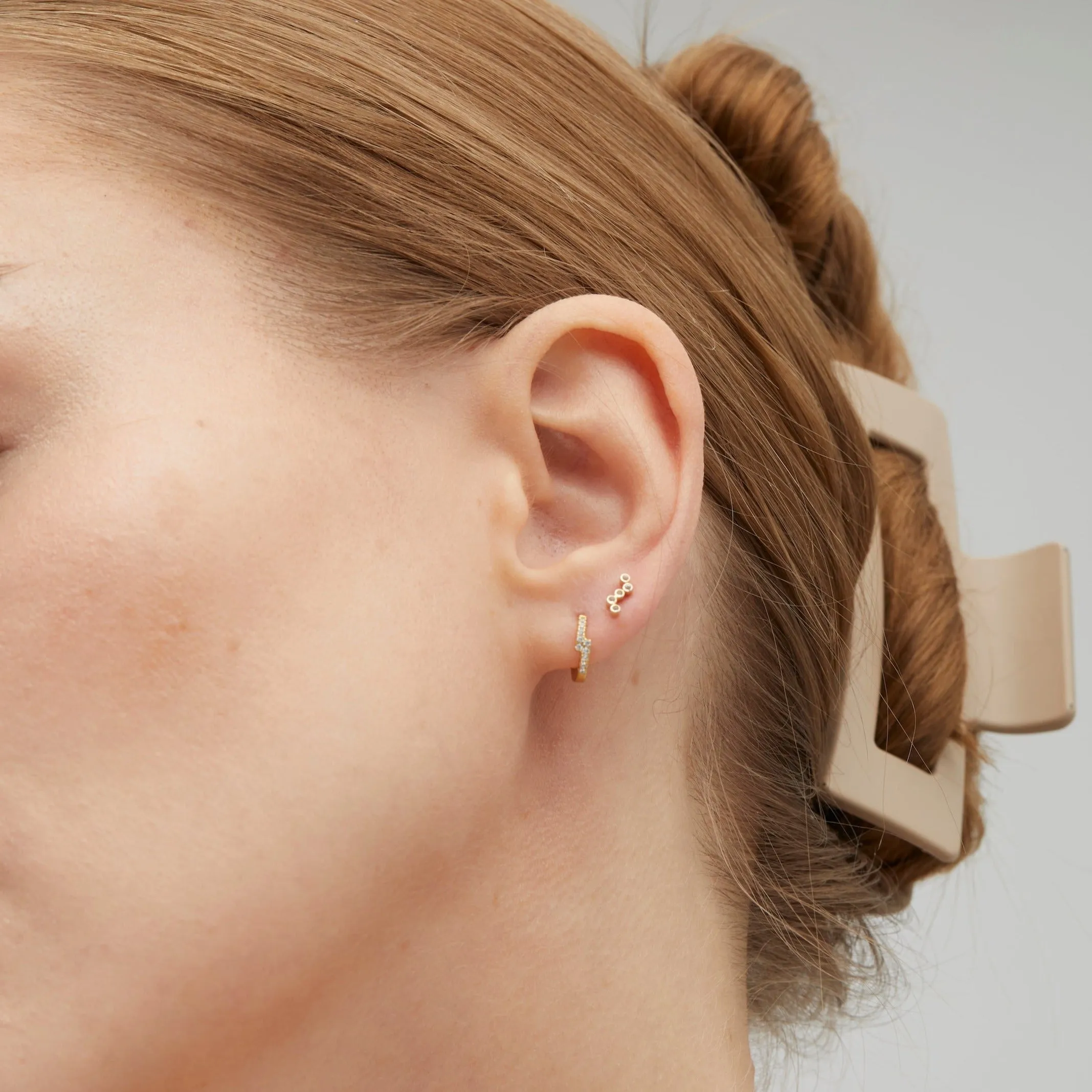 Gia Gold Huggie Earrings