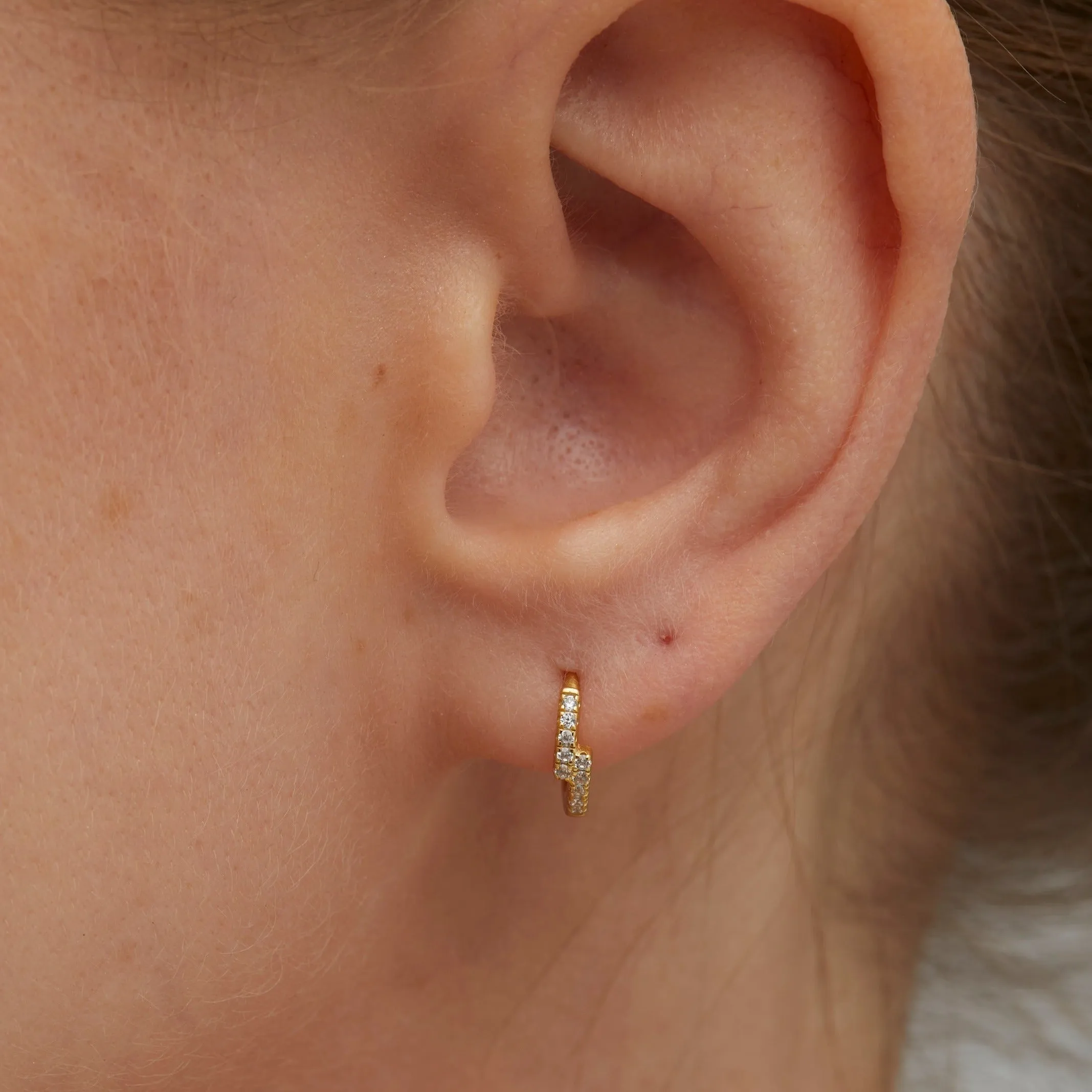Gia Gold Huggie Earrings