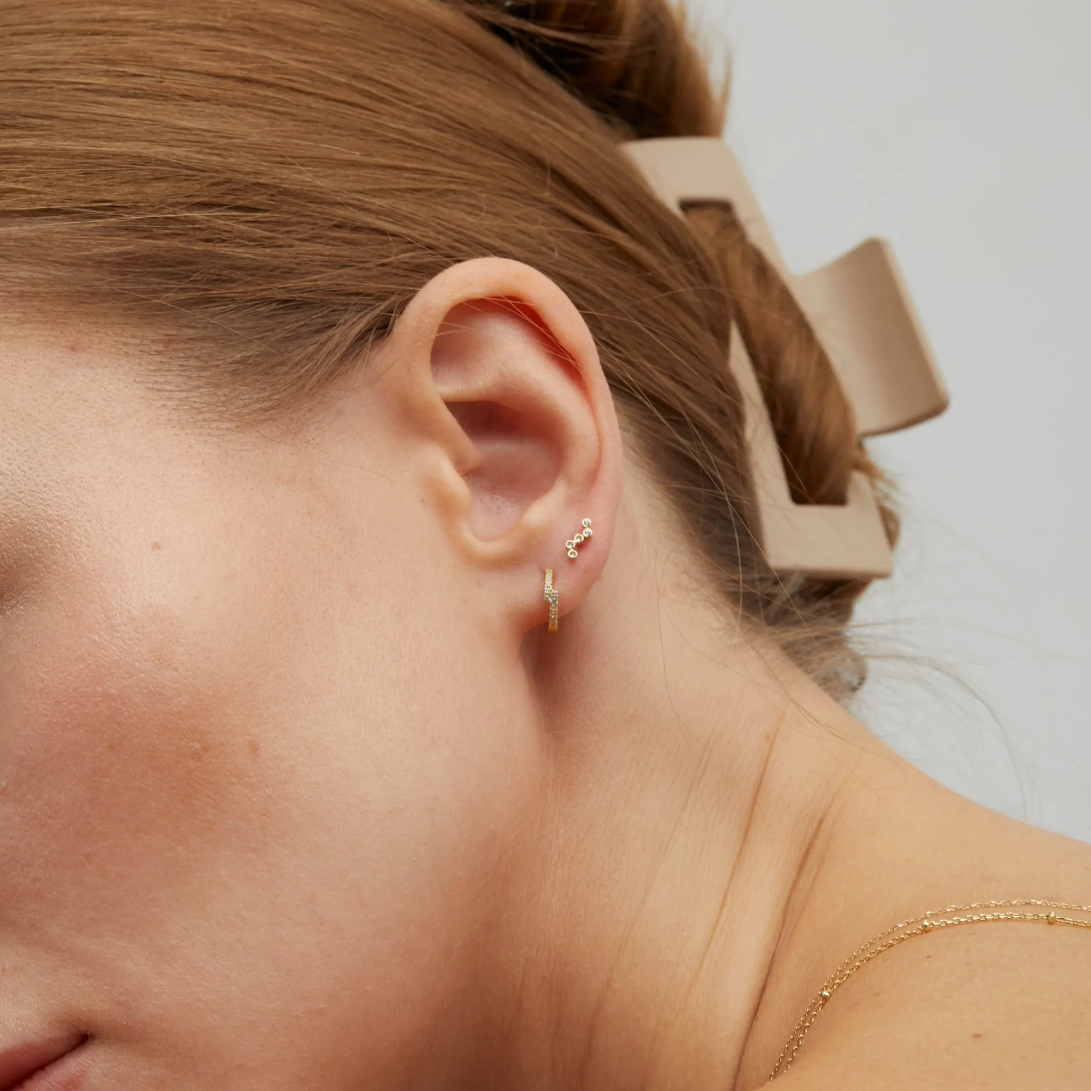 Gia Gold Huggie Earrings