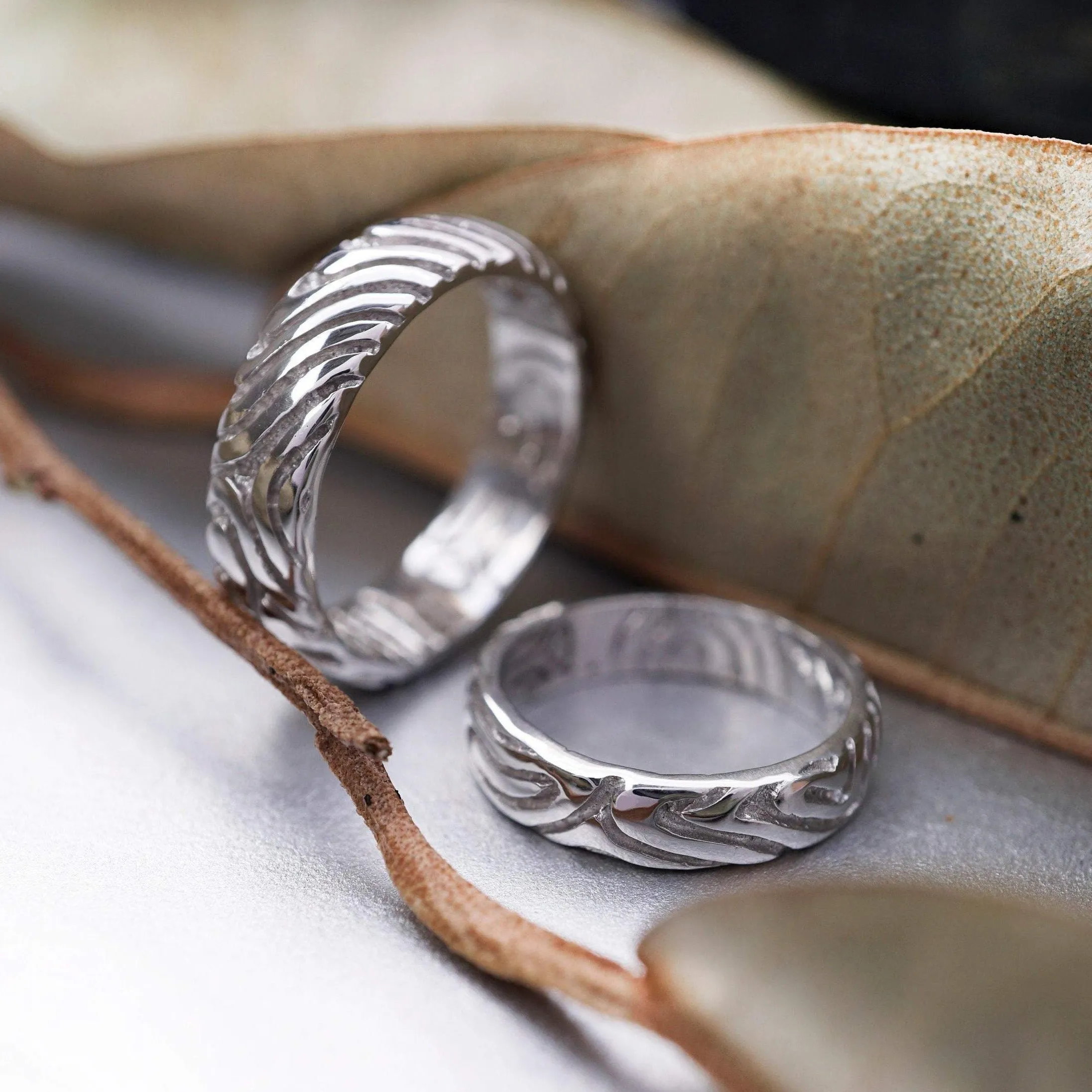 Gold Couple wedding bands LAND