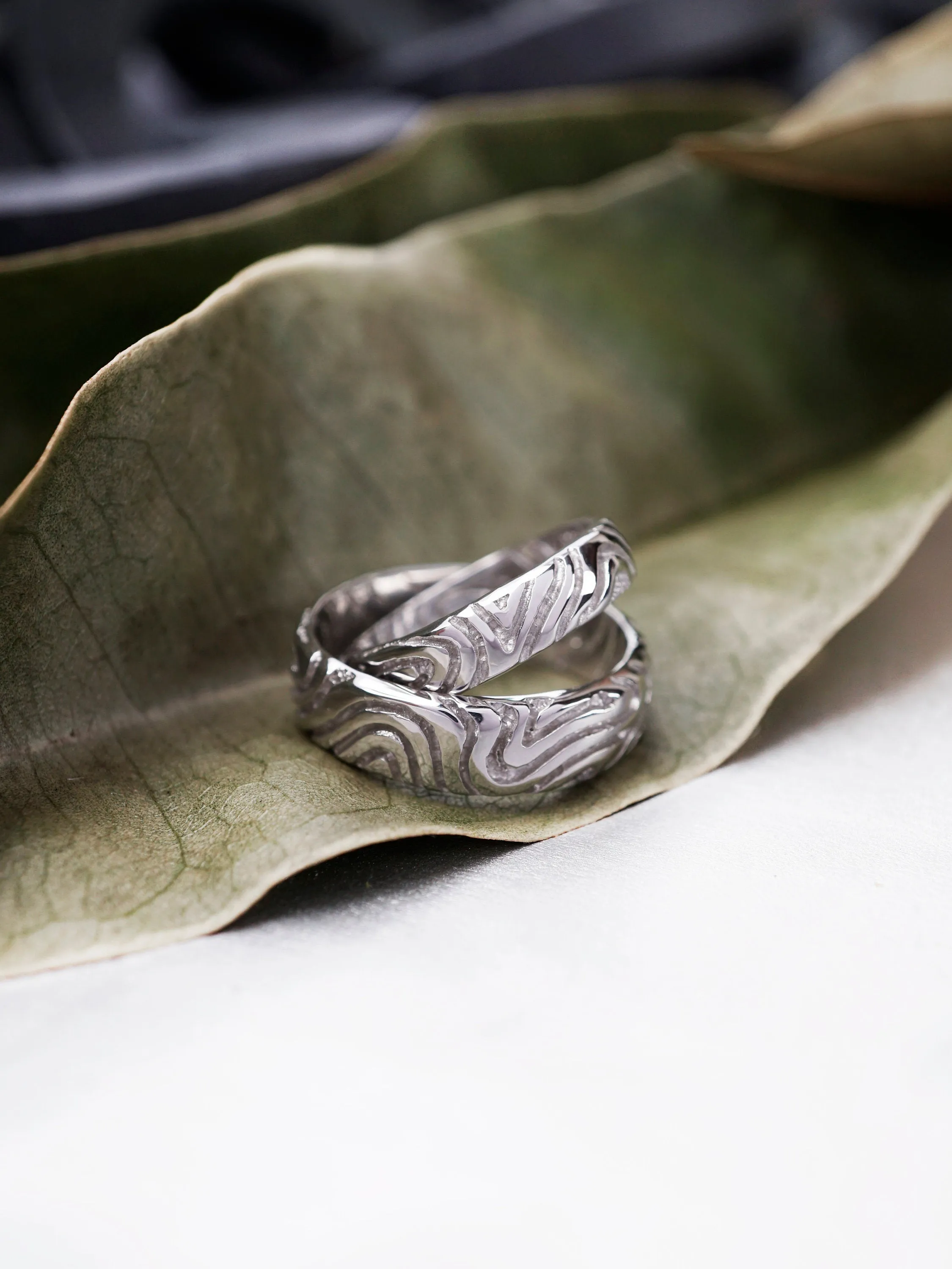 Gold Couple wedding bands LAND