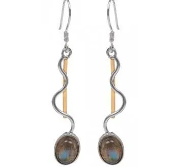 Heartbeat Earrings in various gemstones