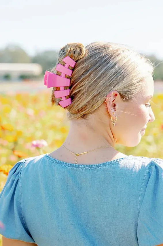 Large Teleties Claw Clip - Peonies Please