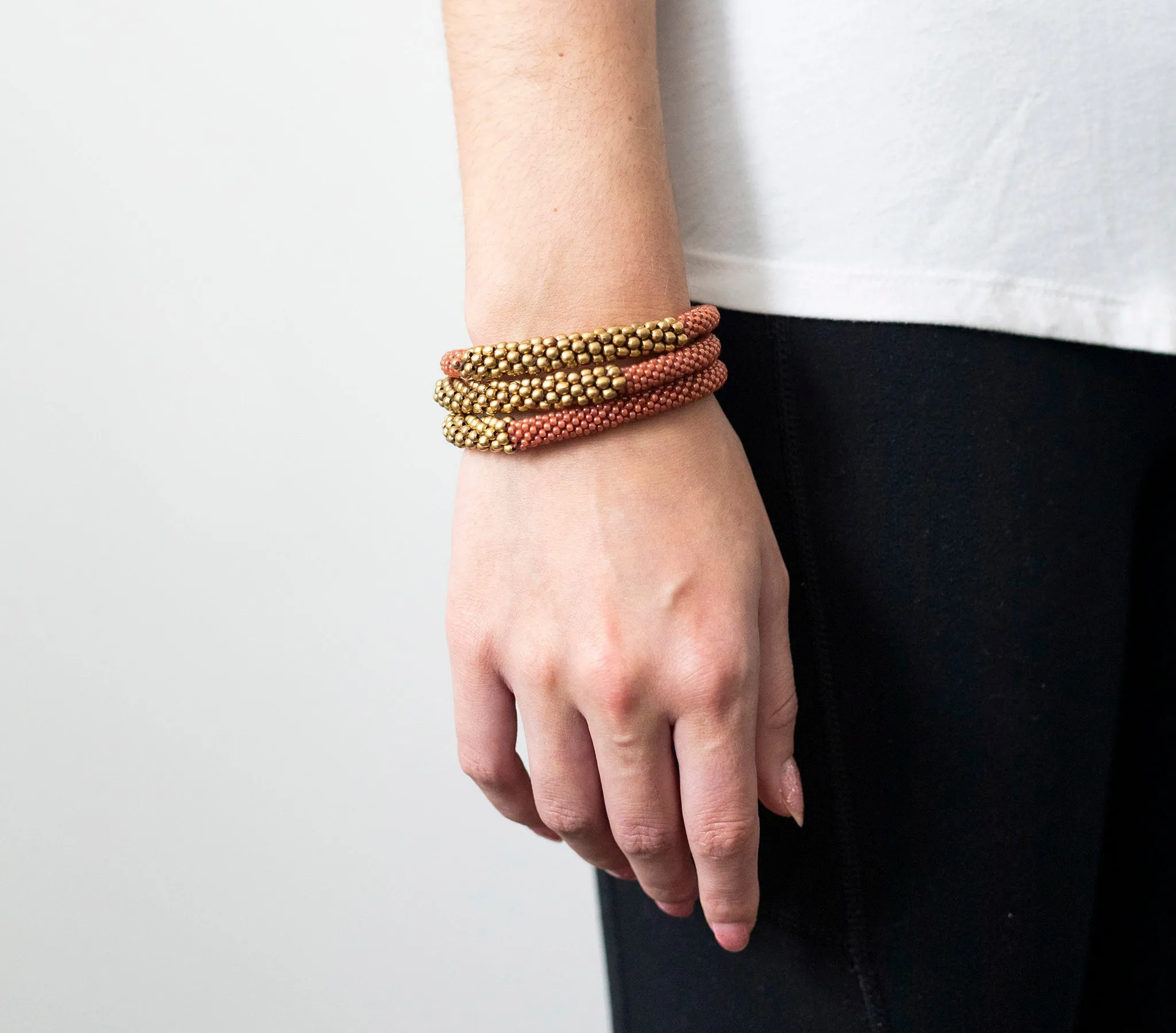 ***NEW***<br> Statement Roll-On® Bracelets <br>  Golden Division Terracotta
