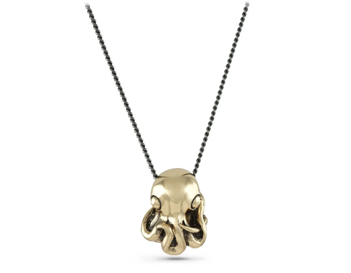 Octopus Necklace - Bronze