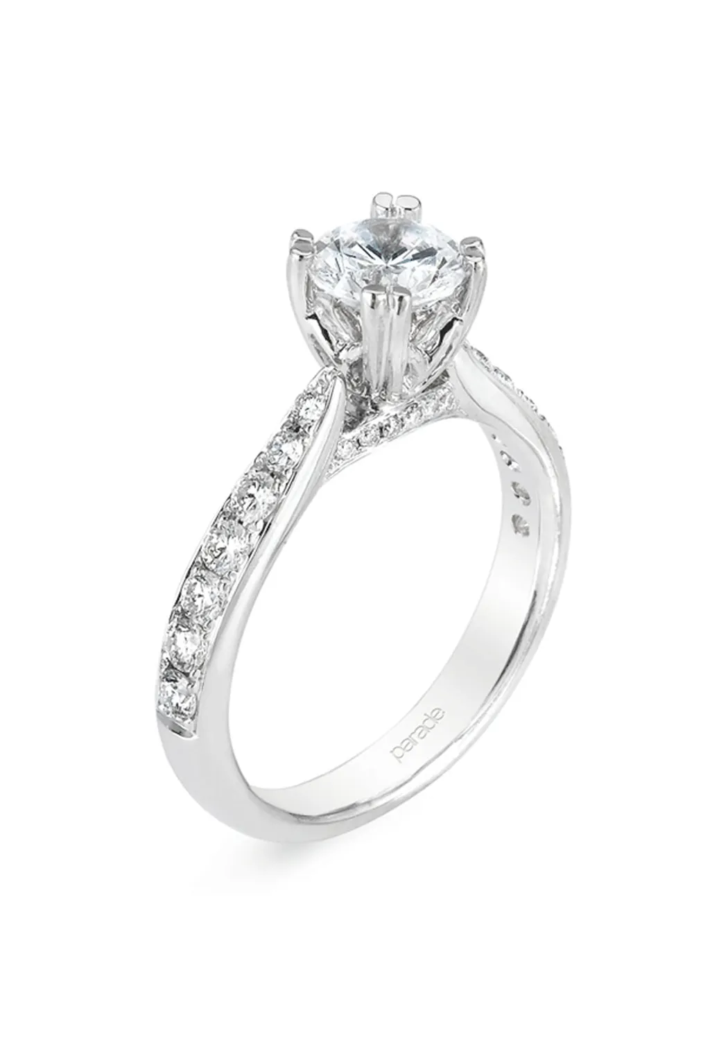 Parade Design Hemera 18K White Gold Round Diamond Ring