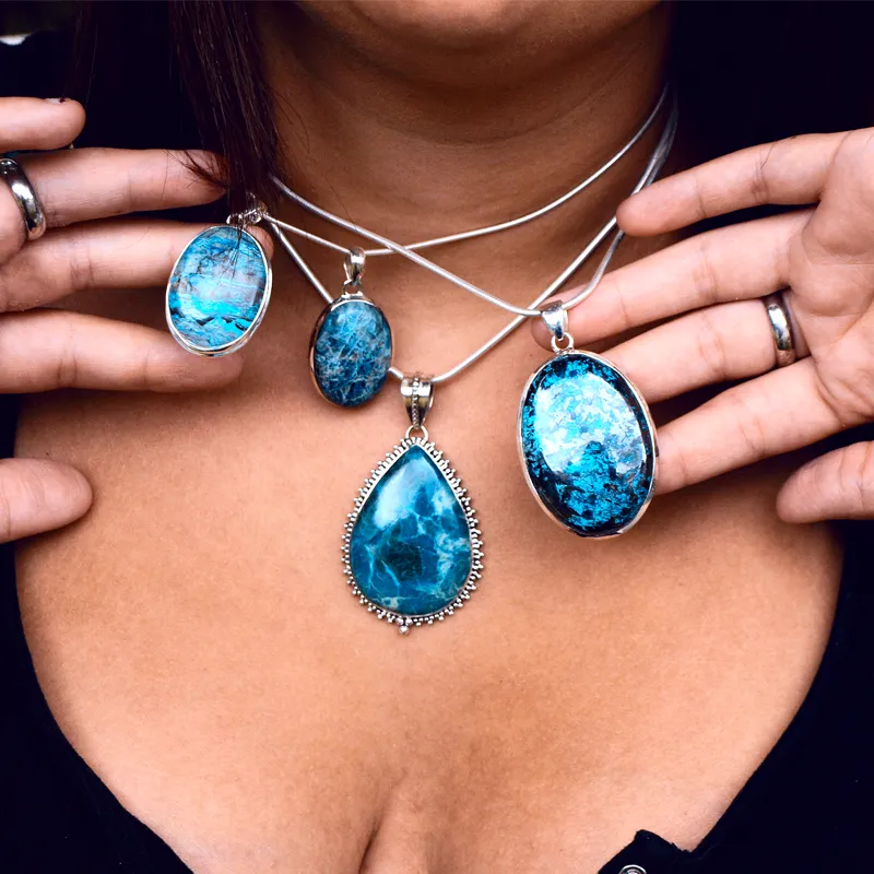 Roma Shattuckite Bohemian Gemstone Pendant