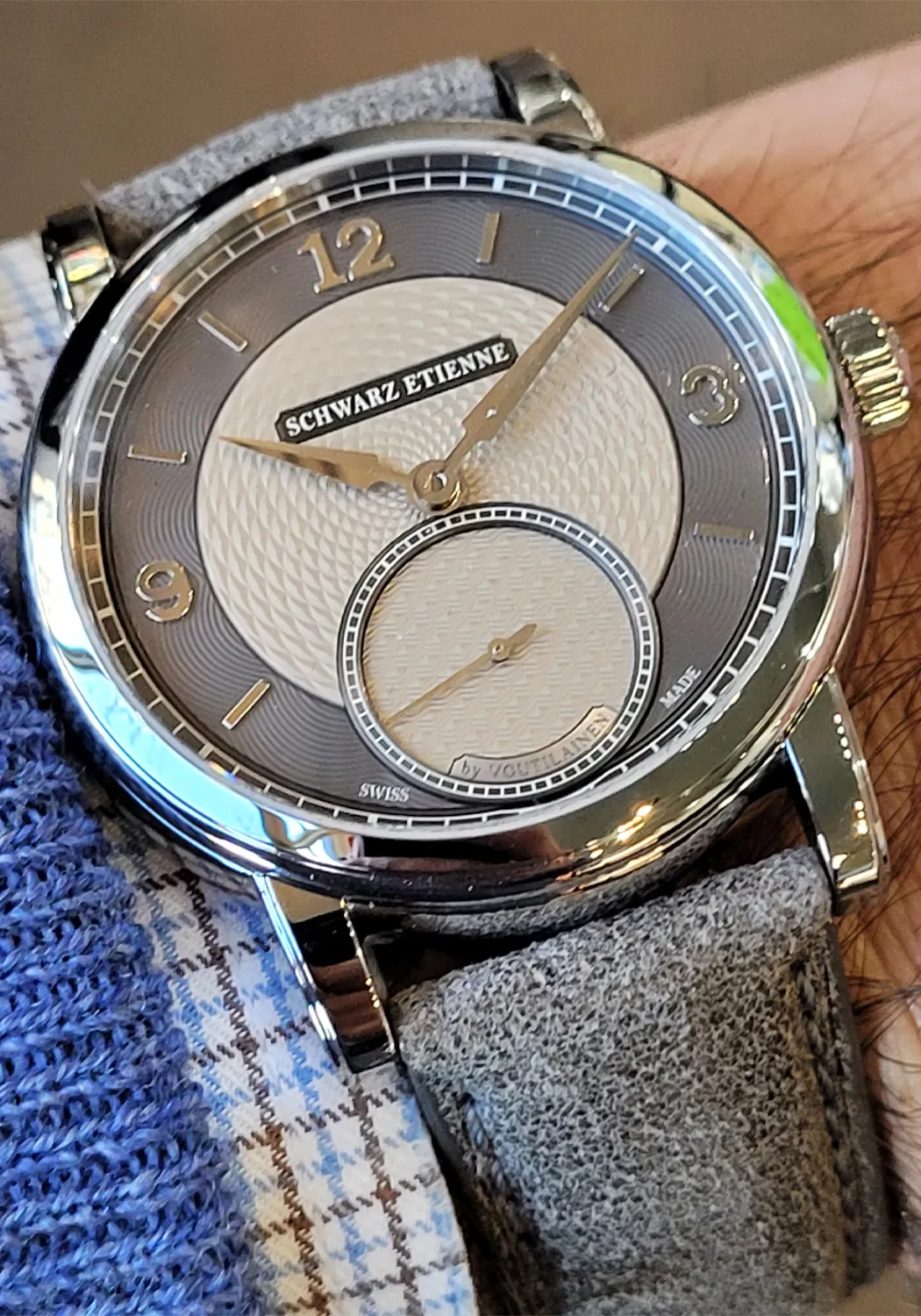 Schwarz Etienne Roma Synergy Grey Dial by Kari Voutilainen | LE50