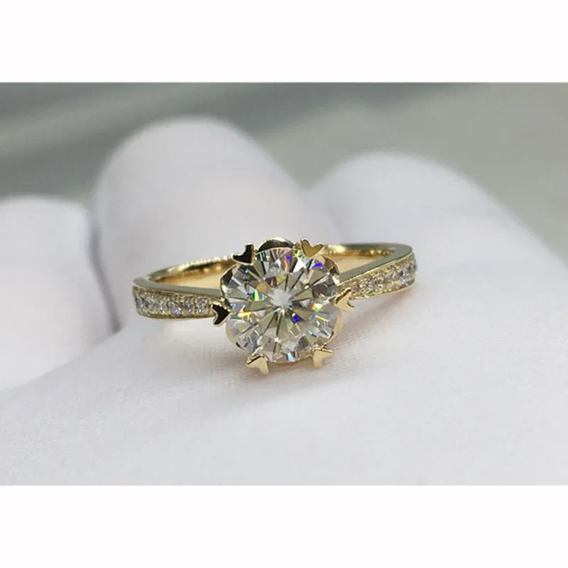 Snowflake Engagement Anniversary Ring in 14K Gold - Pre Order 3-4 weeks
