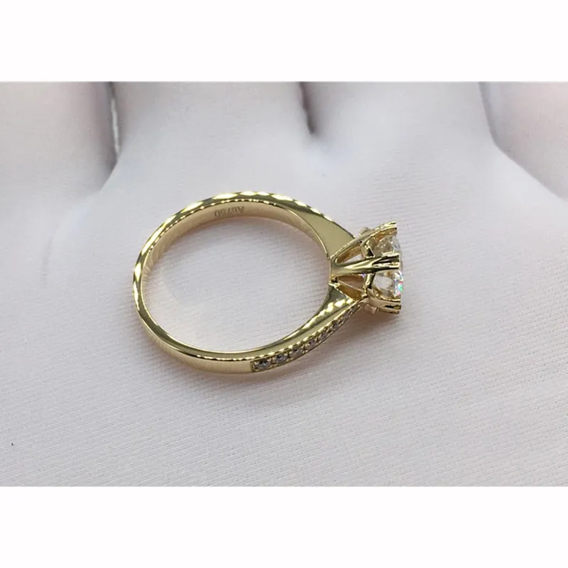 Snowflake Engagement Anniversary Ring in 14K Gold - Pre Order 3-4 weeks