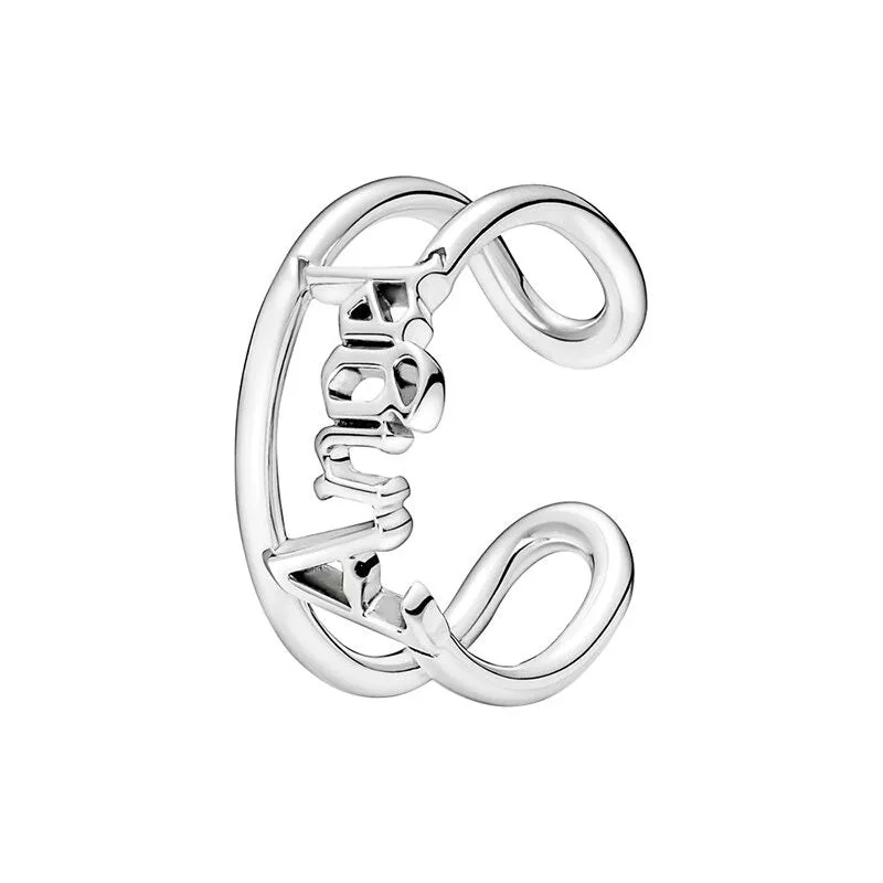 Sterling Silver Zircon Stylish Sparkling Ring For Women