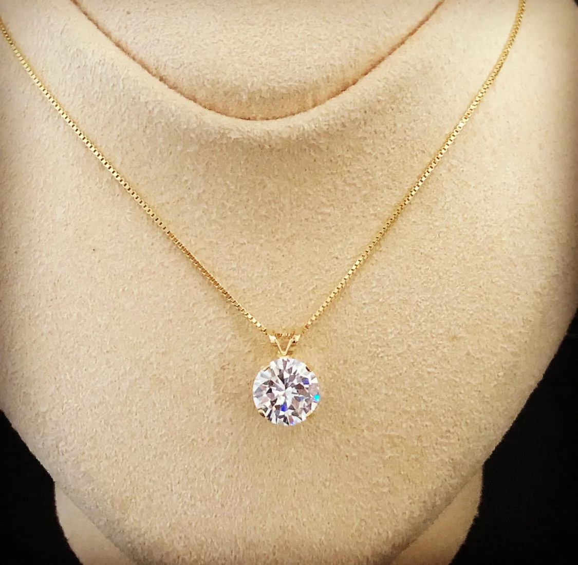 Stud pendant with chain S27