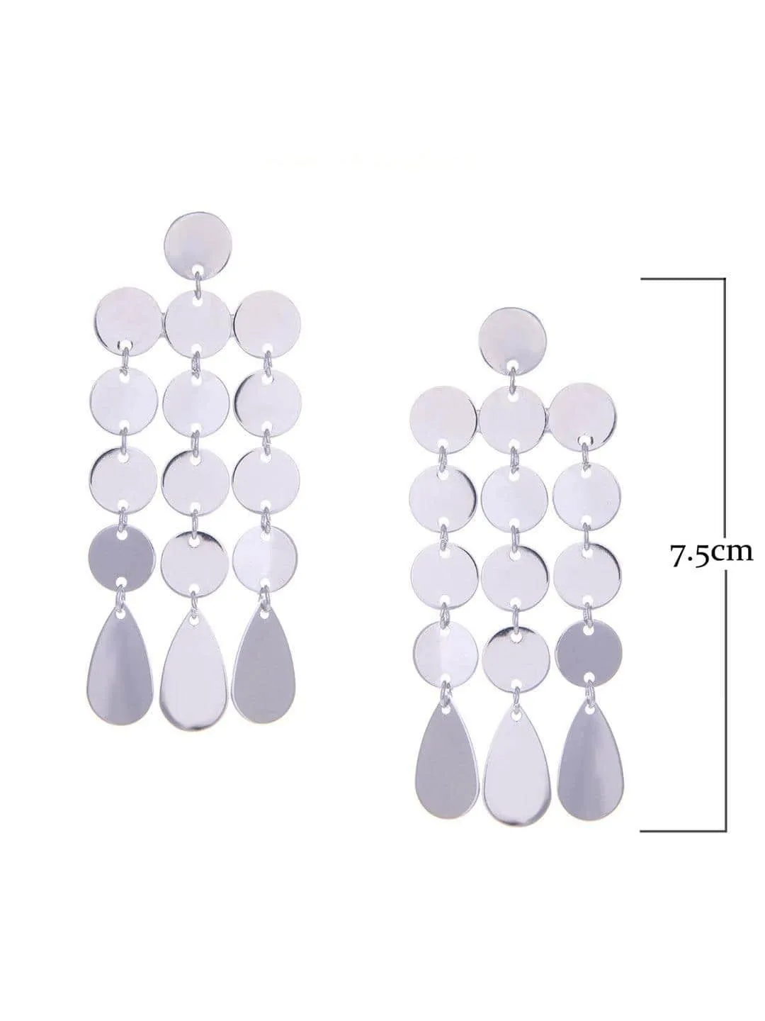 Triple Line Earrings Silver
