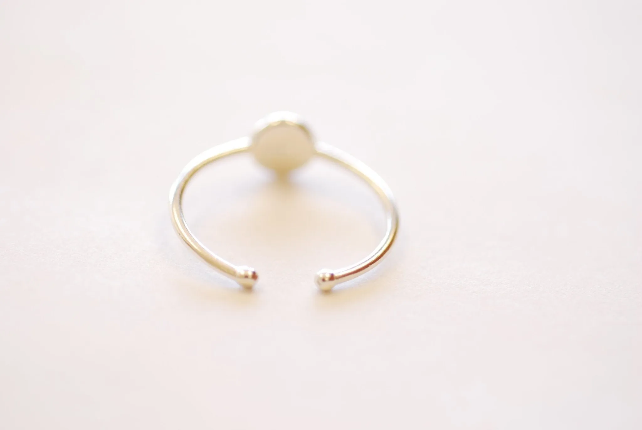 Wholesale Stacking Ring Dot and Curved Band - Choose 925 Sterling silver or 18k Gold Circle Ring Confetti Dot Stackable Ring Ring Set HarperCrown Etsy