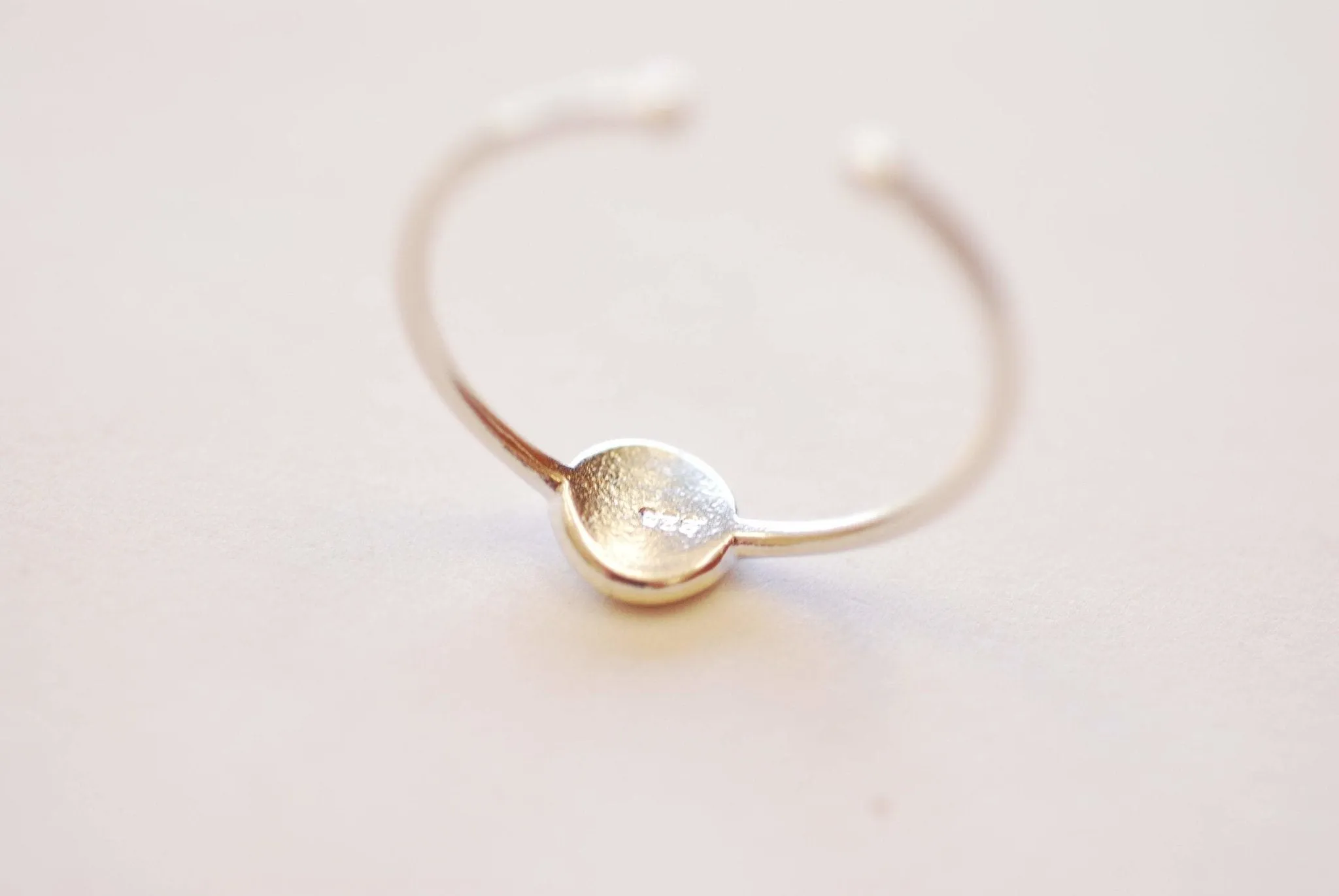 Wholesale Stacking Ring Dot and Curved Band - Choose 925 Sterling silver or 18k Gold Circle Ring Confetti Dot Stackable Ring Ring Set HarperCrown Etsy