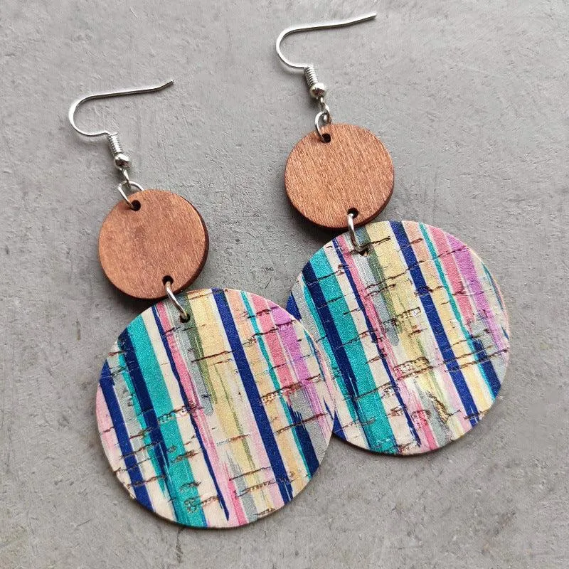 Wooden Dangle Fashion Earrings